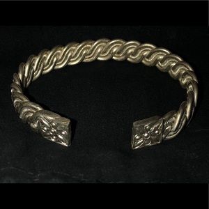 Sterling Silver Braided Coil Bangle